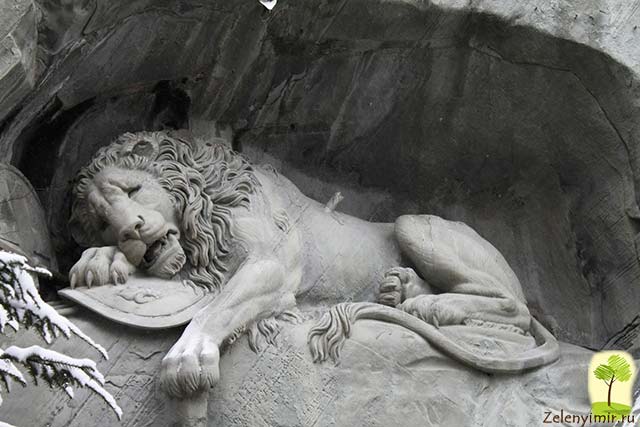 Люцерн памятник умирающему льву