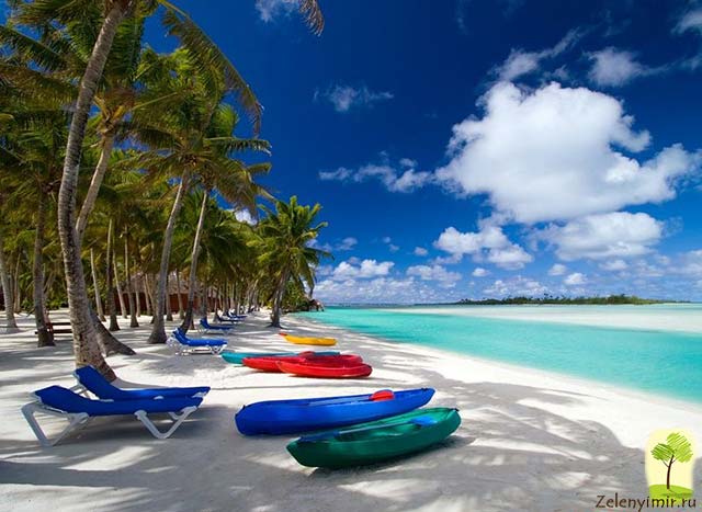 Атолл Аитутаки на островах Кука с белоснежными пляжами и чистейшей водой - 4