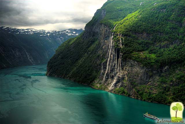 норвегия водопады фьорды