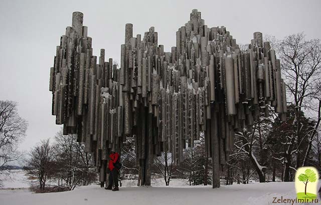 Поющий памятник Сибелиусу в Хельсинки, Финляндия - 12