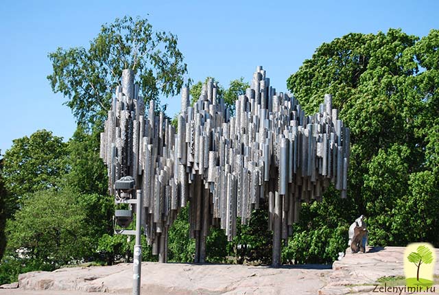 Поющий памятник Сибелиусу в Хельсинки, Финляндия - 14