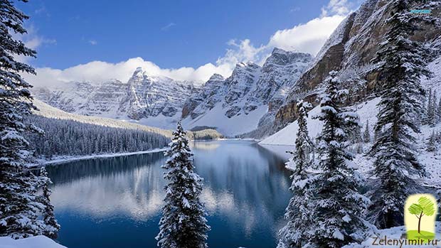 Ледниковое озеро Морейн в национальном парке Банф, Канада - 11