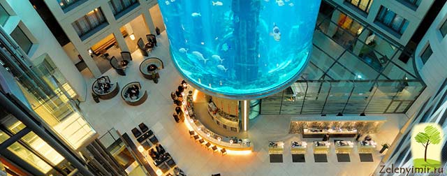 Самый огромный аквариум в мире - "Аквадом" в Берлине, Германия - 10