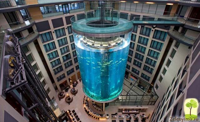 Самый огромный аквариум в мире - "Аквадом" в Берлине, Германия - 2