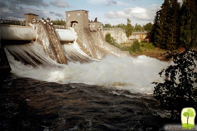 Завораживающий водопад Иматранкоски на плотине в Иматре, Финляндия - 7