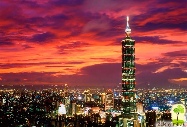 Гигантский небоскреб Тайбэй 101 в Тайване - 8
