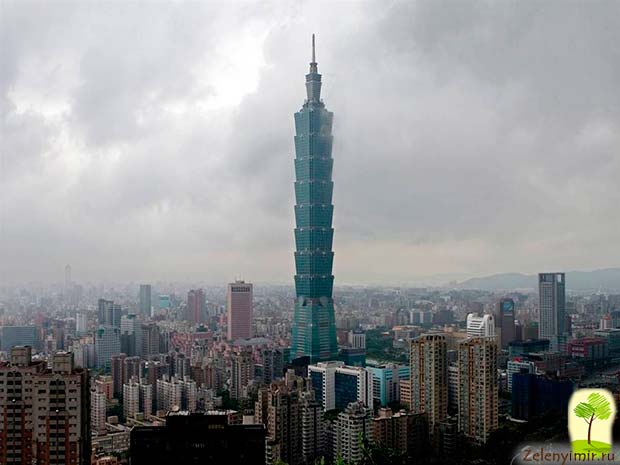 Гигантский небоскреб Тайбэй 101 в Тайване - 9