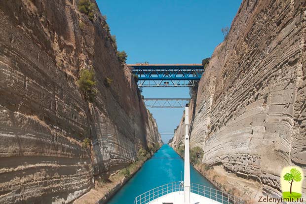 Коринфский канал в Греции – самый узкий судоходный канал в мире - 10