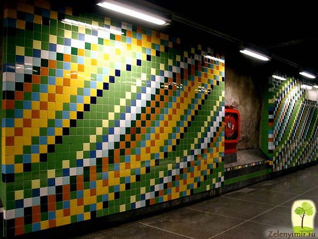 Ошеломляющее метро в Стокгольме – самая длинная художественная галерея в мире, Швеция - 10