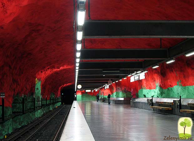 Ошеломляющее метро в Стокгольме – самая длинная художественная галерея в мире, Швеция - 14