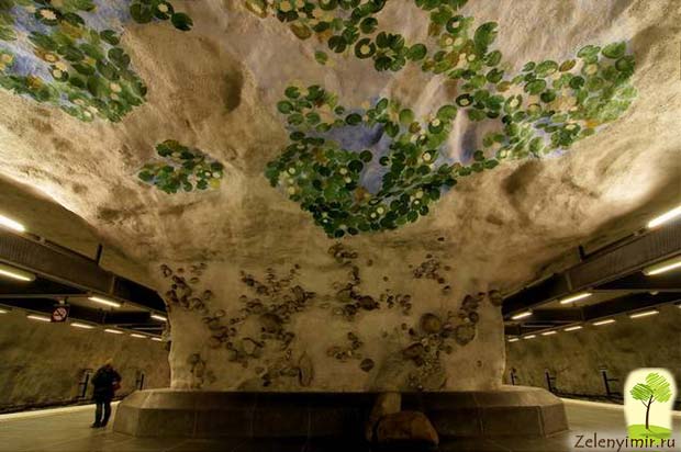 Ошеломляющее метро в Стокгольме – самая длинная художественная галерея в мире, Швеция - 20