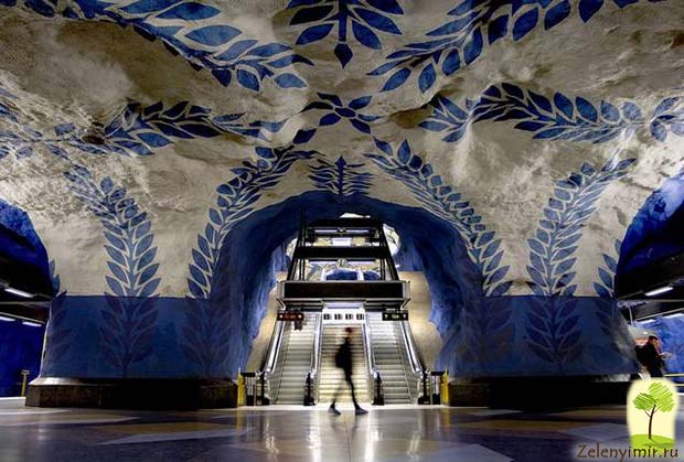 Ошеломляющее метро в Стокгольме – самая длинная художественная галерея в мире, Швеция - 26