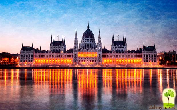Роскошное здание венгерского парламента в Будапеште - 2