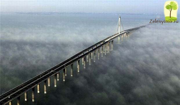 Мост через залив Ханчжоувань - один из самых длинных мостов мира - 7