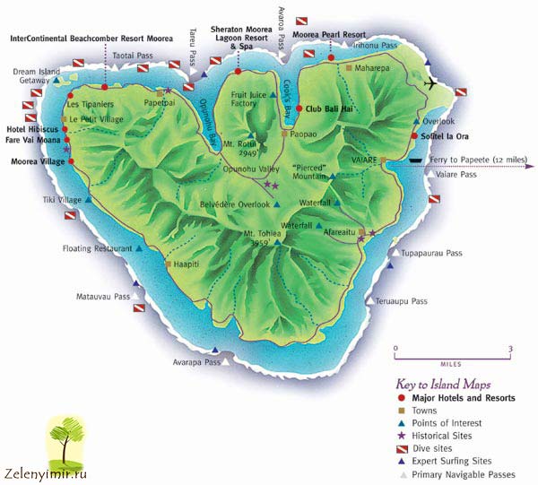 Райский остров Муреа в виде сердца, Французская Полинезия - 2