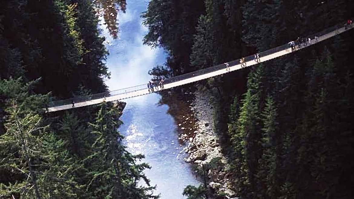 Самый длинный в мире висячий мост Капилано, Канада